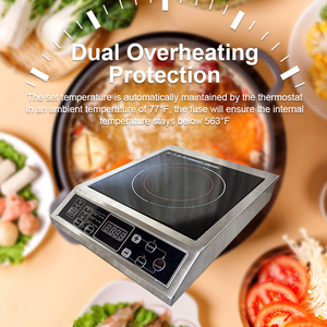 Thương Mại Push-Loại Nút Xách Tay Điện Cảm Ứng Nồi 3500W Duy Nhất Burner Cảm Ứng Bếp Bếp - Product Image 4