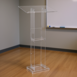 Podio de Acrílico con Superficie de Lectura de 50 Pulgadas de Ancho, Atril para Oficina o Escuela con Estante de Almacenamiento - Product Image 2