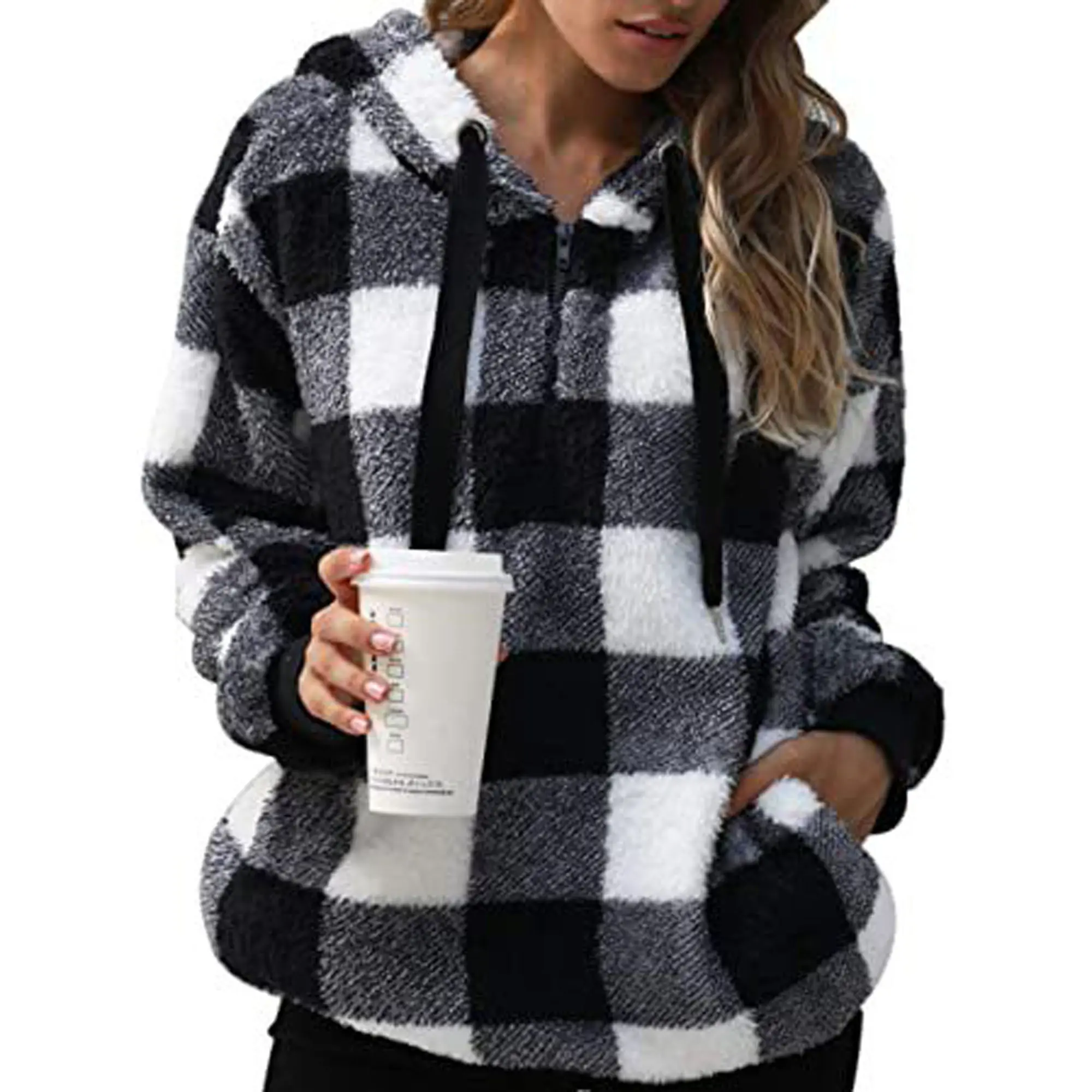 Hot Sale Women's Casual Fleece Sweatshirt Anti-Shrink Plain Blank Pullover T-Shirt Hoodies for Summer and Autumn