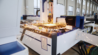Tête de découpe laser à fibre CNC RAYTOOLS XC3000, système de refroidissement par eau S&A pour la fabrication des métaux