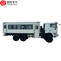 Bus de tourisme tout-terrain de luxe, diesel, manuel, 28 places, Shacman 6X6, pour le désert