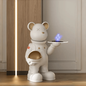 Statue d'ours en briques de fibre de verre, modèle artisanal, option de couleur personnalisée, installation artistique pour centre commercial, aménagement paysager, hall d'hôtel - Product Image 1