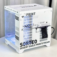 Boîtier de PC Gamer CS GO Mini-ITX Vertical en Alliage d'Aluminium avec Panneau Latéral Transparent Personnalisable