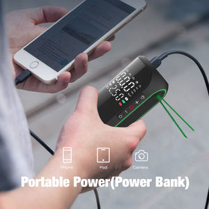 משאבת אוויר ניידת נטענת חשמלית דיגיטלית אלחוטית 12V לרכב עם סוללת גיבוי, מדחס אוויר עם כיבוי אוטומטי - Product Image 5