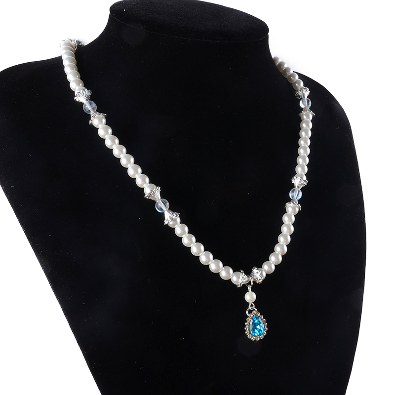 Pearl Diamond Flower Necklace Niche Fashion