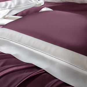 Top Luxury Purple 100% Mulberry Silk Duvet Cover <strong>king</strong> <strong>Size</strong> <strong>pink</strong> Girl Bed Sheet Home Textile <strong>Bedding</strong> Sets Supplier - Product Image 6