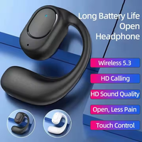 Écouteurs C50 à bouton tactile, basses profondes, sans fil V5.3, sportifs, OWS, stéréo, mono-auriculaires, BT, à conduction aérienne