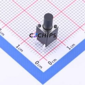 TS-1006D-BR14026 Tactile Switch Through hole Component THT,6x6mm Switch Single Pole Single Throw Round Button 2.6N Through Hole - Product Image 1
