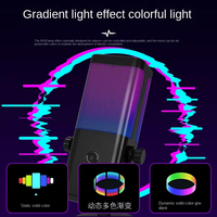 Microfono M7 Type C RGB a Condensatore Cardioide ad Alta Fedeltà Professionale Cablato per Gamer, Streaming Live, PC e Telefono Cellulare