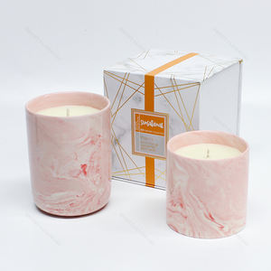 Portacandele in onice di cristallo naturale all'ingrosso lanterne e barattoli di candela vaso di candela in marmo profumato per aromaterapia in pietra con coperchio - Product Image 5