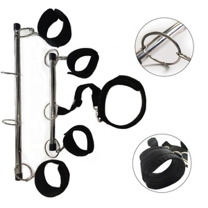 Meilleures ventes : Barre d'écartement en acier, Menottes de cheville et de poignet, Collier de cou, Menottes de pied, Manilles SM – Outil de jeu érotique pour femmes - Product Image 2