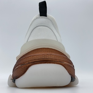 รองเท้าผ้าใบลำลองดีไซน์เนอร์ชั้นนำ พื้นหนา ตาข่ายด้านบน ลายทางสีแดงด้านล่าง คุณภาพสูง หรูหรา แบรนด์ Balenciaga เหมาะสำหรับเดิน - Product Image 6