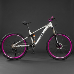 Bicicleta de Montaña Downhill de Fábrica de 26/27.5 Pulgadas, Cuadro de Aluminio, Suspensión Trasera, 21 Velocidades, Amortiguación de Aceite Ordinaria, MTB-26 de Aluminio - Product Image 1