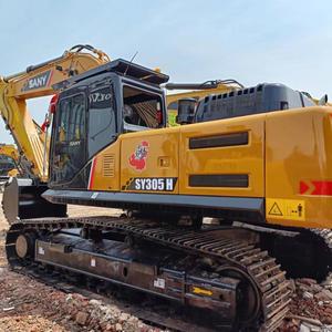 Excavatrice sur chenilles Sany 305H d'occasion, 30,5 tonnes, modèle 2022, capacité de godet 1,6 m, origine Anhui, bon prix, équipement lourd - Product Image 3