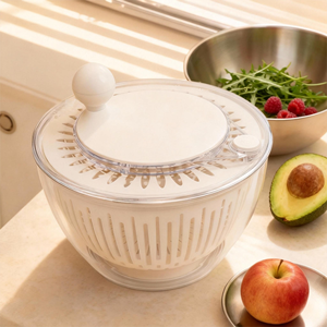LOVFE 2026 ev Premium çok fonksiyonlu Bpa ücretsiz drenaj marul ve sebze salata döndürücü ev mutfak için - Product Image 1