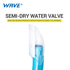 लहर स्नोर्कल मुखौटा सेट नई आगमन बेचने सिलिकॉन स्कूबा डाइविंग स्नॉर्कलिंग Freediving सूखी शीर्ष स्नोर्कल सेट - Product Image 6