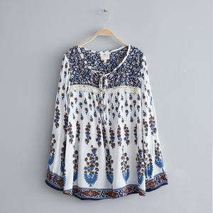 Chemisier à manches longues à motifs floraux pour filles, style mode, populaire, prix de gros - Product Image 3