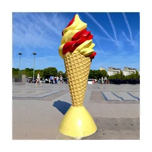 诺顿工厂室外玻璃纤维冰淇淋雕塑出售 NTRS-CS148Y
