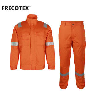 Conjunto de Ropa de Trabajo Reflectante Frecotex, Naranja, Algodón, Uniformes de Seguridad para Hombre, para Uso en Talleres - Product Image 5