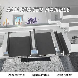 Espaciador Cuadrado Empotrado de Aleación de Aluminio Serie 6000 para Decoración de Gabinetes de Cocina con Servicio de Corte Personalizado - Product Image 2
