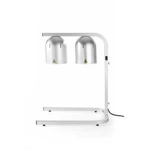 HENDI Silver 230V/250W 453x360x(H)790mm Attrezzatura per Mantenere e Riscaldare Alimenti con 2 Lampade a Infrarossi - Product Image 1