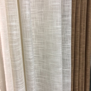Tissu de rideau transparent 100 % polyester, léger, couleur unie, style luxueux, vente directe usine 2026, pour <span class=keywords><strong>doublure</strong></span> textile de maison et sacs - Product Image 2