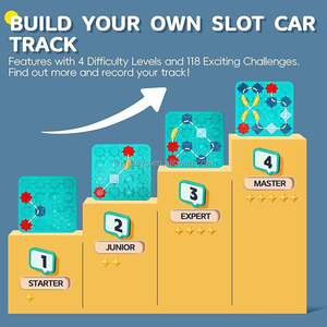 STEM jeu de société 118 niveaux logique constructeur de routes route labyrinthe Parent-enfant enfants éducatifs STEM jouets d'apprentissage jouet de voiture modifiable - Product Image 5