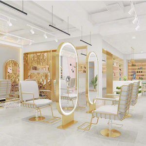 Équipement pour <span class=keywords><strong>Salon</strong></span> de Coiffure Poste de Coiffage avec Miroir Bac à Shampoing Fauteuils de Barbier Ensemble de Mobilier pour <span class=keywords><strong>Salon</strong></span> de Beauté - Product Image 3