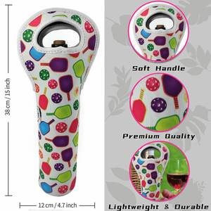 Cadeaux pour hommes et femmes, serviette de pickleball brodée, sac fourre-tout chic pour le vin, parfait pour les fêtes et les rassemblements en plein air - Product Image 4