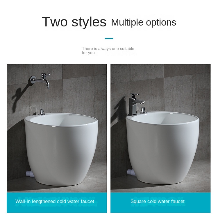 Bathroom factory personalized egg oval faucet ceramic mop sink mop sink