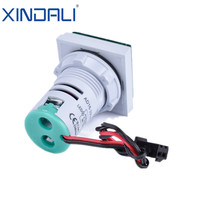 Xindali AD22-22FVAH, UKURAN 22mm 100A 50 ~ 500V AC Square LED indikator Digital Voltmeter & Ammeter