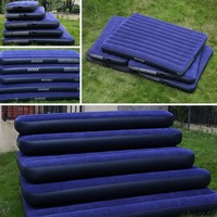 Matelas Gonflable Double d'Extérieur pour Tente de Camping et Usage Domestique, Coussin de Couchage en PVC avec Revêtement Floqué Moderne et Structure Intérieure