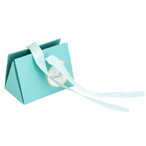 Hộp Giấy Ưa Thích Hộp Bao Bì Đồ Trang Sức Hộp Hình Tam Giác Màu Tím - Product Image 5