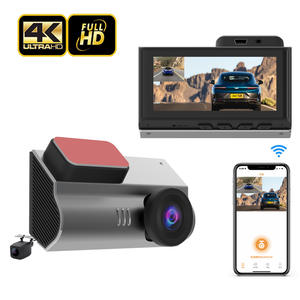 Caméra de tableau de bord à double objectif 3.0 \ "avant et arrière 4K DVR de voiture avec GPS et Wifi Dashcam enregistreur vidéo - Product Image 1
