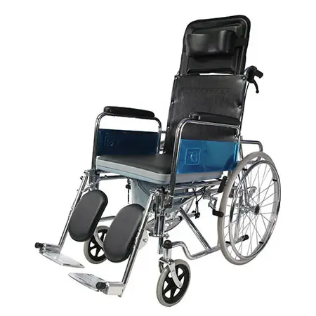2022 diskon besar-besaran kursi Commode kualitas tinggi untuk kursi roda toilet kursi roda untuk orang tua yang dapat disesuaikan