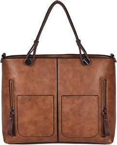 Sac à main vintage personnalisé, écologique, pour femmes, grand sac à main en cuir italien véritable, sac bandoulière pour affaires - Product Image 1