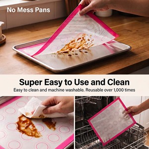 Tapete de Silicona para Hornear de 220*290*0.7mm con Marcas de Escala, Grado Alimenticio LFGB, Tapete para Horno para Repostería, Tamaño y Logotipo Personalizables - Product Image 2