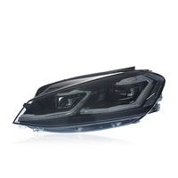 Ensemble de phares LED à éclairage automatique, projecteur de signal de direction dynamique, lentille pour VW Golf 7 Mk7 2013-2018, remplacement de phare