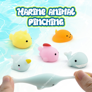 ของเล่นบีบ TPR รูปสัตว์ทะเลขนาดเล็ก 8 สี นุ่มนิ่ม บีบเล่นได้ ตกแต่ง ของชำร่วยงานปาร์ตี้ ของเล่นคลายเครียดสำหรับเด็ก - Product Image 5