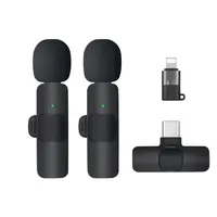2022 Neues 1 Drag 2 Mikrofon Laval ier 2,4 GHz 2 in 1 tragbares Mini mikrofon Drahtloses Aufnahme mikrofon für iPhone