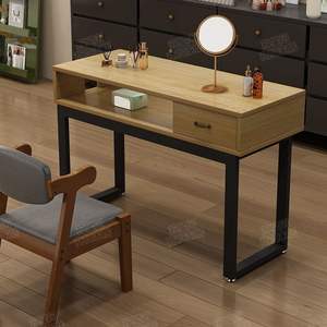 Mesa de manicura metálica con almacenamiento y resistencia a las manchas, juego de muebles de salón para salones de uñas - Product Image 4