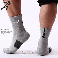 Chaussettes en coton rembourrées pour adultes Chaussettes de course à pied en coton