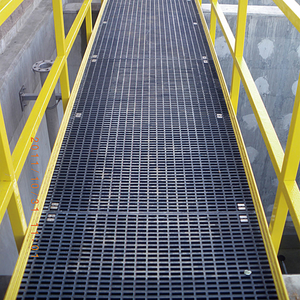 Grilles en PRV à installation facile, grilles en maille de renforcement en PRV, grilles de passerelle extérieures résistantes aux UV en fibre de verre pour ponts - Product Image 4