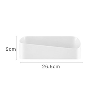 Étagère de rangement murale multifonctionnelle en plastique à un seul niveau, conception géométrique, fixation forte sans perforation, vente en gros - Product Image 4