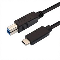 Câble d'imprimante USB 3.0 30A mâle vers mâle B, câble adaptateur de disque dur d'origine usine, câble de données à tête carrée en cuivre pur