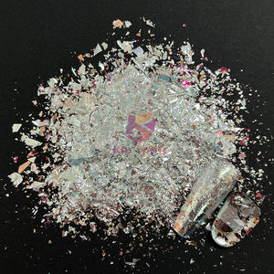 Poudre de mica multicolore effet miroir, paillettes de mica pour nail art, paillettes irisées effet caméléon pour vernis à ongles - Product Image 3