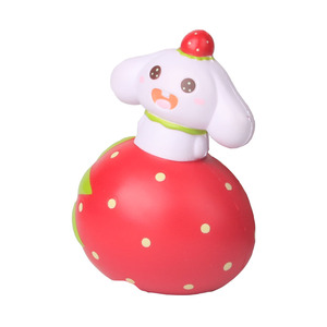 Pu Strawberry Dog Fidget Toy Slow <b>Rebound</b> Stress Relief For Kids 2 To 4 Years Unisex - Product Image 4