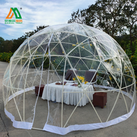 Dôme géodésique en plastique pour cérémonie de mariage, tente de glamping, tente igloo pour yourte