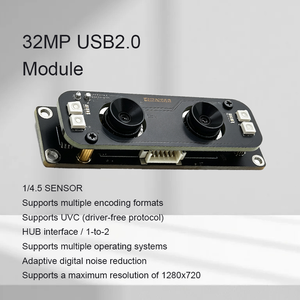 โมดูลกล้อง 1MP 720P USB2.0 GC1084 GC1084 เซ็นเซอร์คู่ WDR 82dB มุมมองภาพ 60 องศา DFOV RGB IR FF MF สำหรับใช้งานภายในอาคาร ระบบจดจำใบหน้า บันทึกเวลาเข้าออก - Product Image 1