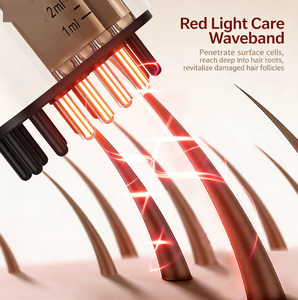 Peine Eléctrico de Masaje Capilar con Luz Roja, Infusión de Aceites Esenciales, Dispensación Precisa de Líquidos, Cuidado Capilar en el Hogar - Product Image 6